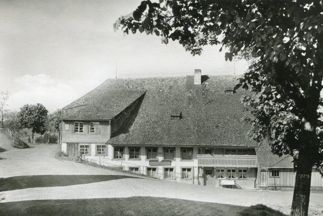 Weie Fahnen in Waldau