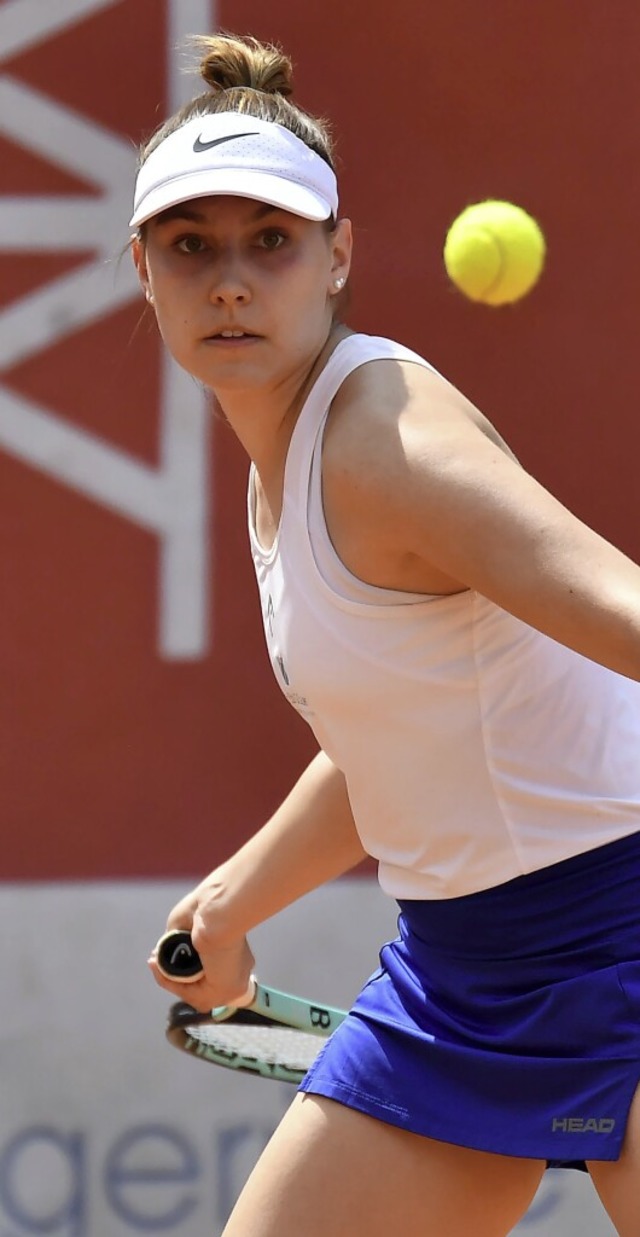 Anna-Lena Singler und den TC Oberweier...by zum Saisonauftakt in der Oberliga.   | Foto: Wolfgang Knstle