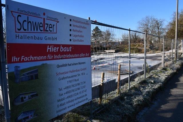 Die Hngepartie um die neue Fahrzeughalle trbt die Jahresbilanz beim Roten Kreuz Grenzach-Wyhlen