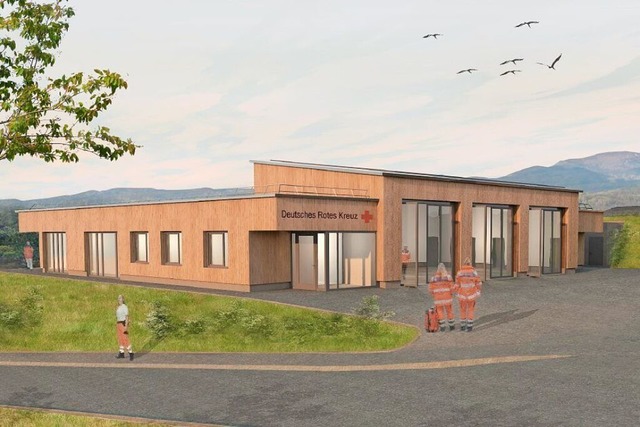 So soll das neue Rettungszentrum nach der Fertigstellung aussehen.   | Foto: Werkgruppe Lahr