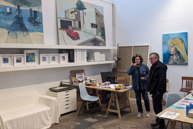 Am Sonntag können Interessierte im Kesselshaus in die offenen Ateliers blicken. | Foto: Tonio Passlick Am Sonntag können Interessierte im Kesselshaus in die offenen Ateliers blicken. | Foto: Tonio Passlick
