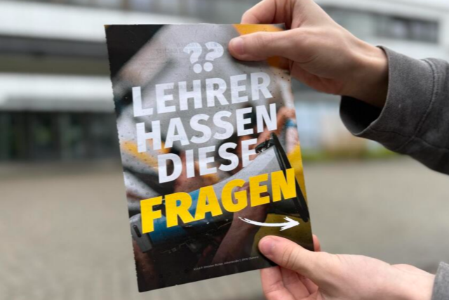 Rechtsextreme Identitre verteilen Flugbltter an Schulen