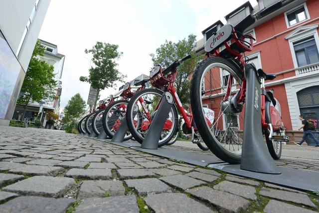 Das Freiburger Fahrradverleihsystem wird weiterhin vom Anbieter Nextbike betrieben – und wachsen