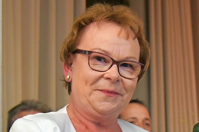 Bürgermeisterin Hannelore Reinbold-Men...t der Stimmen zum vierten Mal gewählt. | Foto: Benedikt Sommer Bürgermeisterin Hannelore Reinbold-Men...t der Stimmen zum vierten Mal gewählt. | Foto: Benedikt Sommer