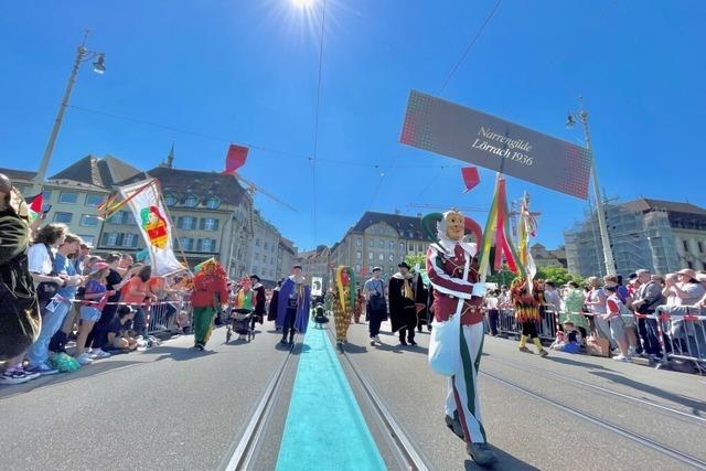 Die ESC-Parade in Basel bot auch eine Plattform fr markgrfler Brauchtum
