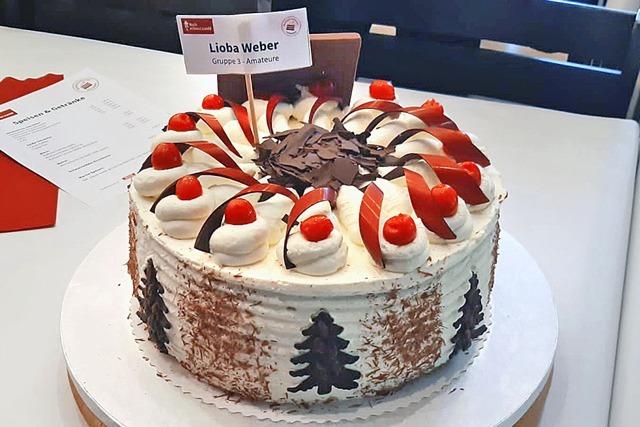 Schwarzwlder Kirschtortenfestival: Die Torte von Lioba Weber aus Wittelbach ist allererste Sahne