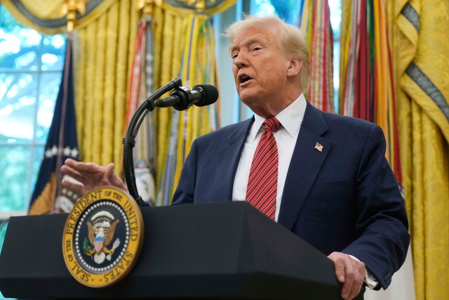 Trump hofft auf gutes Ergebnis des Türkei-Treffens (Archivbild) | Foto: Mark Schiefelbein/AP/dpa Trump hofft auf gutes Ergebnis des Türkei-Treffens (Archivbild) | Foto: Mark Schiefelbein/AP/dpa