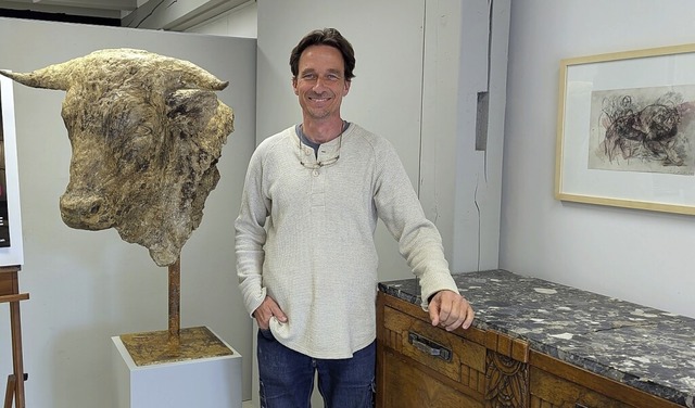 Valentin Mauser hat in der alten Gerberei in Müllheim eine Galerie eröffnet. | Foto: Dorothee Philipp Valentin Mauser hat in der alten Gerberei in Müllheim eine Galerie eröffnet. | Foto: Dorothee Philipp