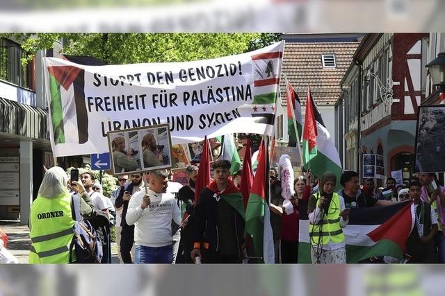 Rund 150 Teilnehmer bei Pro-Palstina-Demo in Offenburg