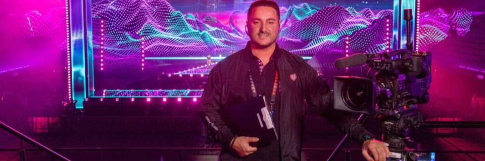 Der Lrracher Sandro Martorana ist TV-Produktionsleiter beim ESC