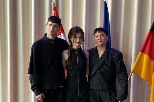 ESC-Newsblog aus Basel: Abor & Tynna singen "Baller" beim Botschaftsempfang
