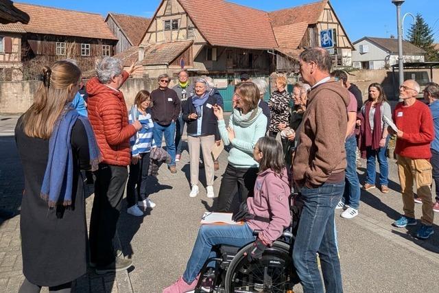 Brger aus Vrstetten und dem franzsischen Muttersholtz tauschen sich ber Verkehrsbelastung aus