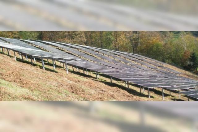 BZ-Hautnah-Veranstaltung fhrt zum Solarpark auf einem 32 Grad steilen Hang in Frhnd