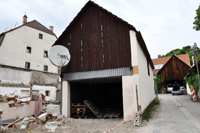 Warum die Polizei den Abriss eines Schuppens in Wyhlen gestoppt hat
