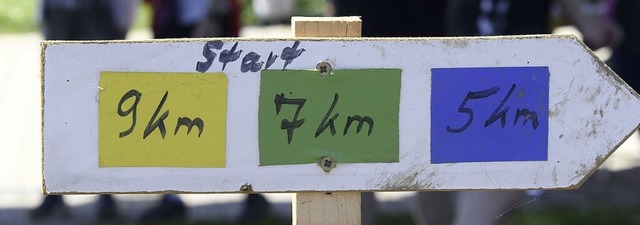 Drei unterschiedlich lange Strecken standen zur Wahl.  | Foto: Bettina Schaller