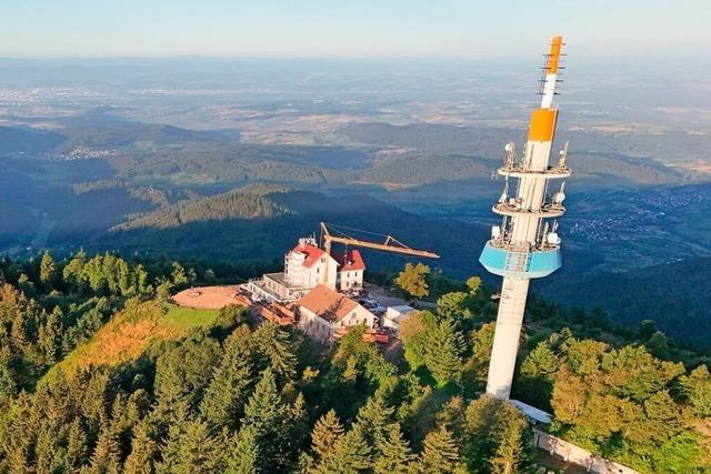 Das ist der aktuelle Stand bei der Hotelbaustelle auf dem Blauen