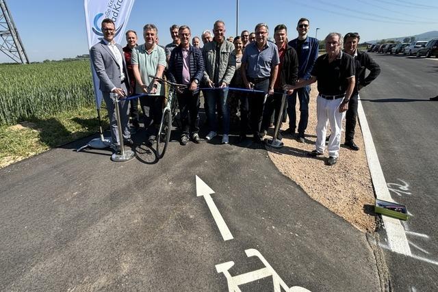 Radweg bei Bad Krozingen nach 14-jhriger Planungszeit eingeweiht
