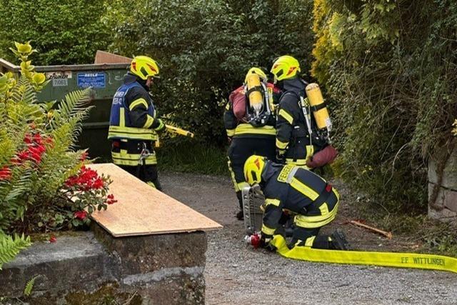 Alarmbung der Feuerwehr Wittlingen am wirkte sehr echt