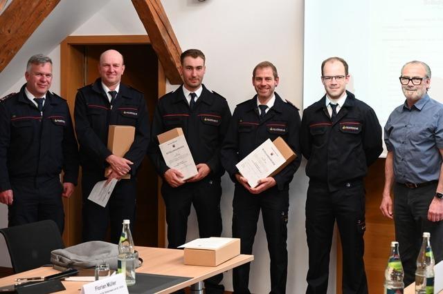 Fhrungsstabwechsel in den beiden Abteilungen der Bollschweiler Feuerwehr