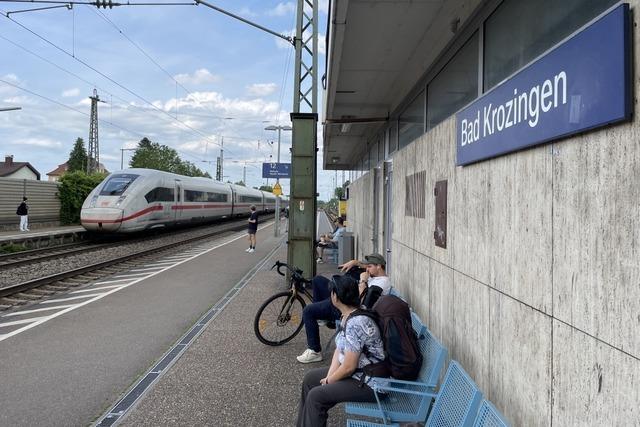 Erste Ideen, wie Bad Krozingens Bahnhof wird fr schnelleren ICE-Verkehr modernisiert werden knnte