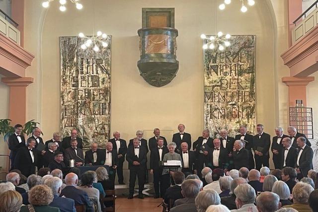 Konzert ds Männerchores Binzen steht im Zeichen der Freiheit und des Friedens
