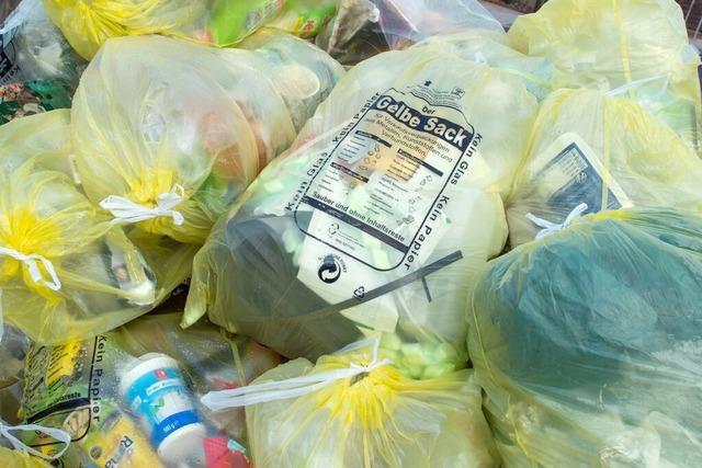 Im Landkreis Waldshut bleiben falsch befllte gelbe Scke ab sofort liegen