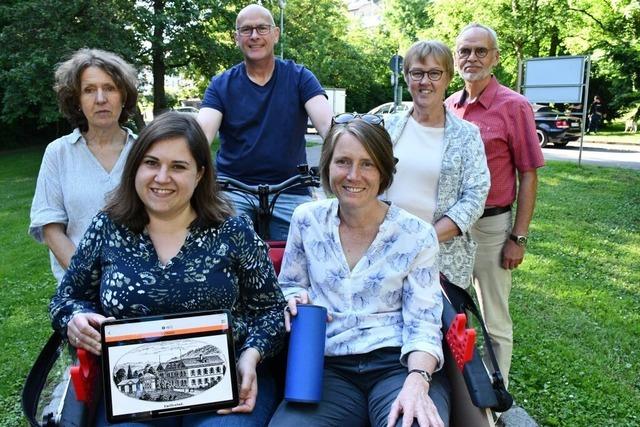 Rikscha-Fahrten in Grenzach-Wyhlen werden jetzt mit Stadtgeschichten zum Anhren ergnzt