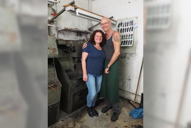 Nach 45 Jahren schlieen  Frank und Sabine Stengel ihre Schuhmacherwerkstatt an der Weiler Hauptstrae