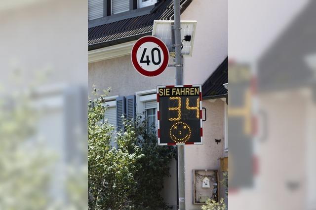 Tempo-Tafeln: Lenzkircher Rtinnen und Rte wollen keine weiteren "Smileys" im Ort