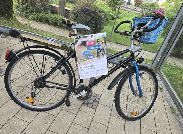 In Maulburg werben die dekorierten Fahrräder für das Stadtradeln. | Foto: Privat In Maulburg werben die dekorierten Fahrräder für das Stadtradeln. | Foto: Privat
