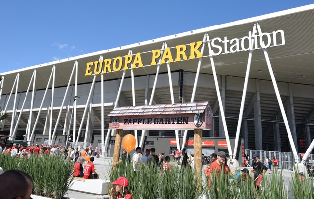 Am Samstag wird es einen Fanmarsch zum Europa-Park-Stadion geben. | Foto: Rita Eggstein Am Samstag wird es einen Fanmarsch zum Europa-Park-Stadion geben. | Foto: Rita Eggstein