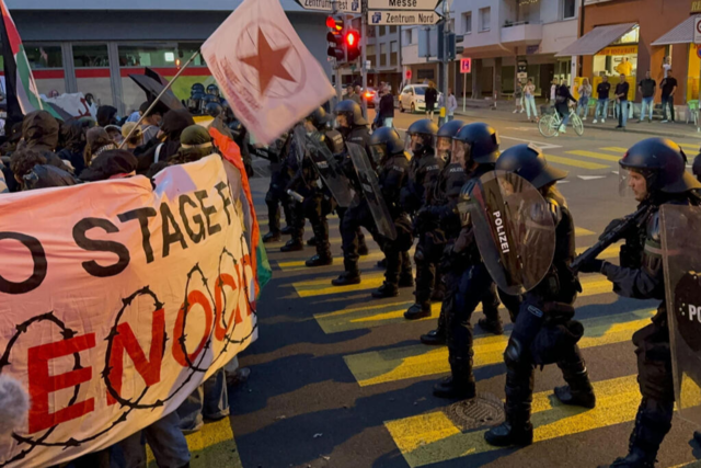 Anti-Israel-Demos in Basel zum ESC-Finale
