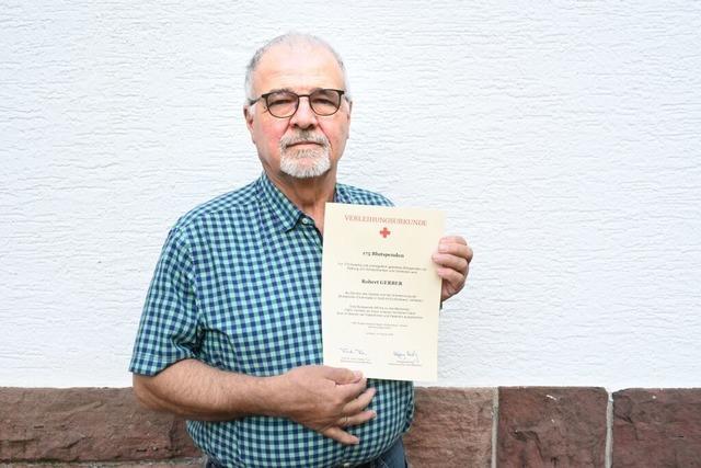 Leben retten ist einfach: Robert Gerber hat schon 175-mal Blut gespendet und es tut ihm gut