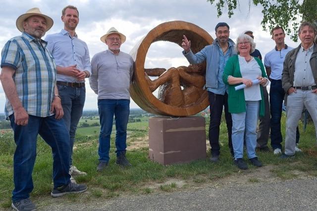 Kunstwerk "Trumer" in Ihringen ist nun enthllt