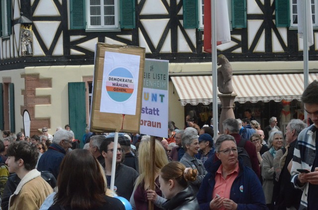 Im Frühjahr 2024 wurde in Ettenheim für Demokratie und Vielfalt demonstriert. | Foto: Benedikt Hecht Im Frühjahr 2024 wurde in Ettenheim für Demokratie und Vielfalt demonstriert. | Foto: Benedikt Hecht