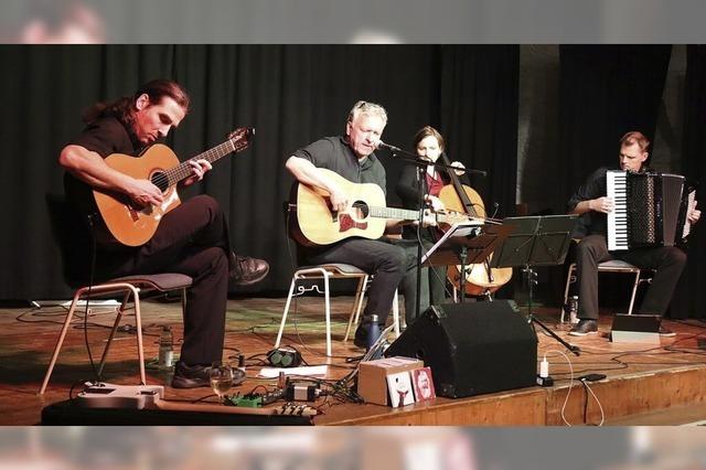 Beim Konzert der "Grenzgnger" im Lahrer Stiftsschaffneikeller ist der Name Programm