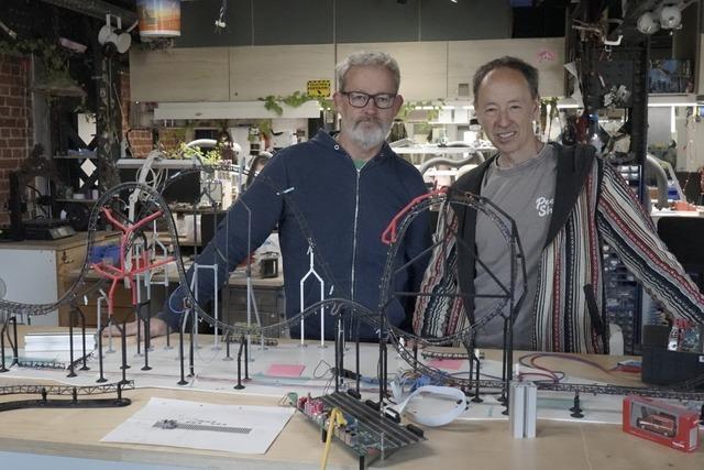 Die Europa-Park-Achterbahn Voltron wird fr das Miniatur-Wunderland Hamburg nachgebaut