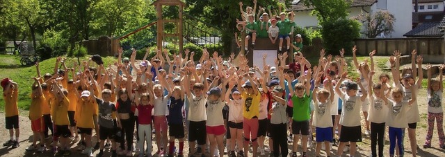 Strahlender Sonnenschein herrschte bei...gen an ihrem Standort Niederrimsingen. | Foto: Grundschule Rimsingen Strahlender Sonnenschein herrschte bei...gen an ihrem Standort Niederrimsingen. | Foto: Grundschule Rimsingen