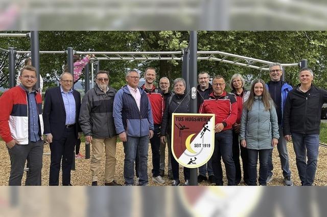 Neue Calisthenics-Anlage in Hugsweier eingeweiht
