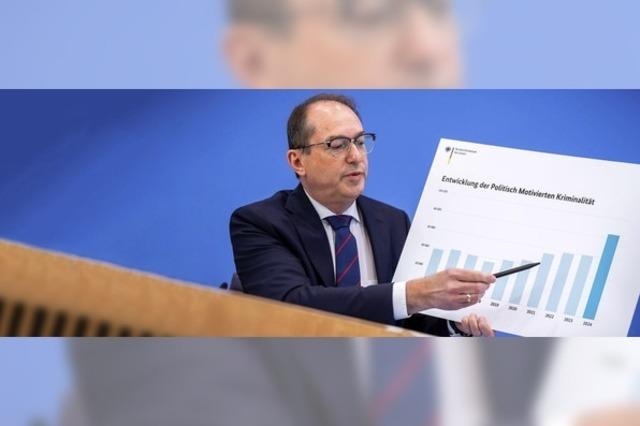 Hchststand bei politisch motivierten Taten