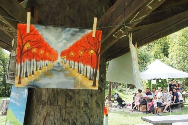 Das Lebkchle in Nollingen ist ein Grillplatz fr Familien mit wenigen Nachteilen
