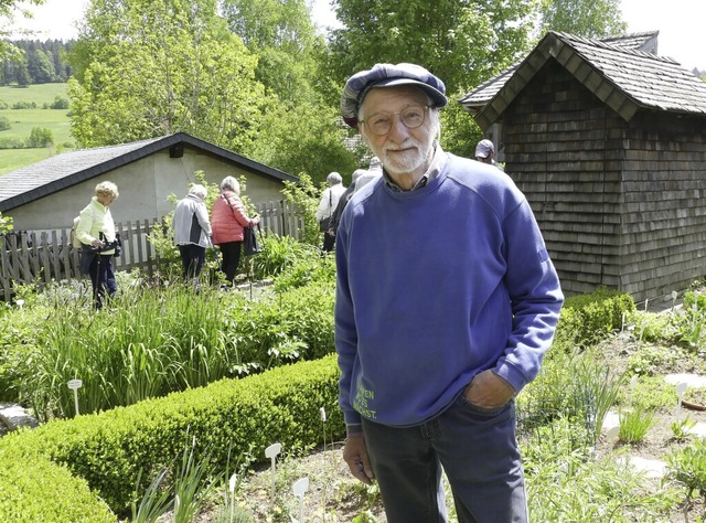 Jacques-Andr Jaquenoud teilt sein gro...ber  Nutzpflanzen und Krutern gerne.  | Foto: Susanne Filz