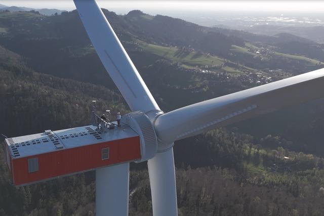 Die neuen Windrder am Freiburger Taubenkopf sorgen in Horben fr Beschwerden ber Lrm