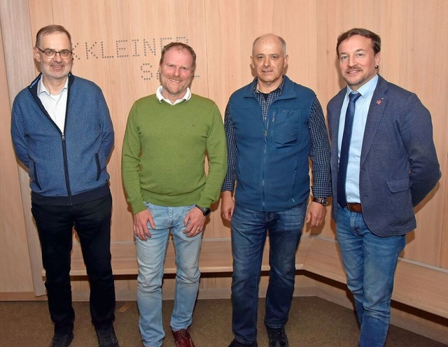 Andreas Nägele (bisheriger Kassenverwa...ertreter des Vorsitzenden; von links). | Foto: Stefan Pichler Andreas Nägele (bisheriger Kassenverwa...ertreter des Vorsitzenden; von links). | Foto: Stefan Pichler