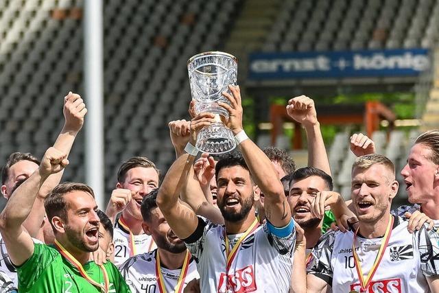 Sdbadisches Pokalfinale: Bahlinger SC gegen FC Auggen - zwei Weindrfer im Pokalfieber