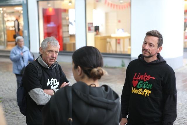Dialog zwischen Links und Rechts in der Lahrer Innenstadt – funktioniert das?