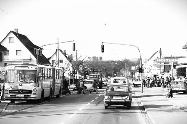 Freiburgs erste Tankstelle lag direkt am Martinstor: Eine Flasche Benzin bitte!