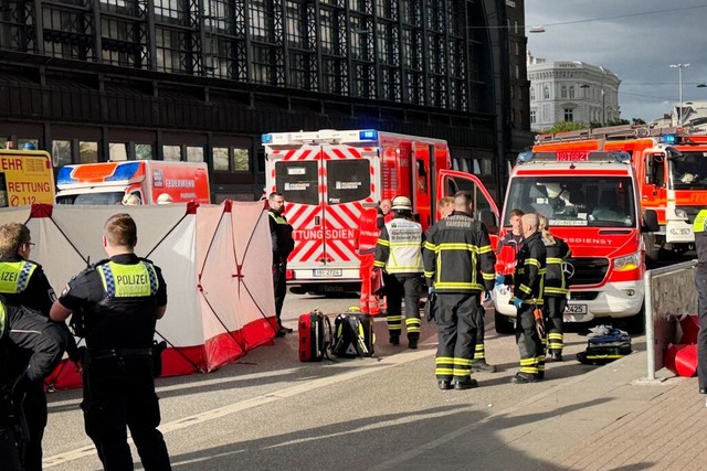Bei einem Messerangriff im Hamburger H...hrere Menschen schwer verletzt worden. | Foto: Rene Schröder (dpa) Bei einem Messerangriff im Hamburger H...hrere Menschen schwer verletzt worden. | Foto: Rene Schröder (dpa)
