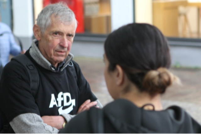Dialog zwischen Links und Rechts in der Lahrer Innenstadt - funktioniert das?