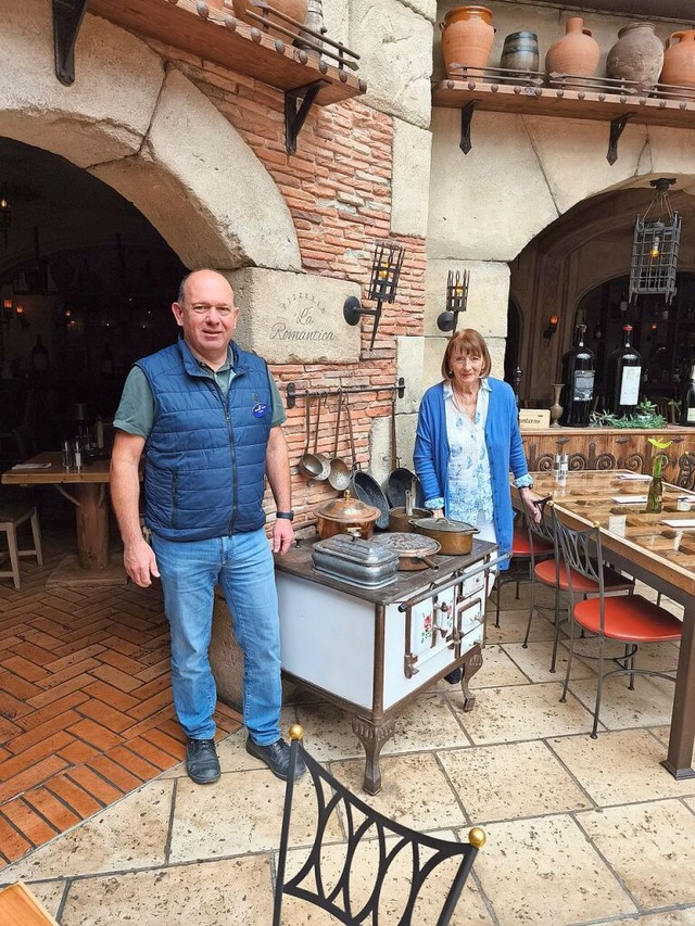 Stephan Hercher und Gabriele Schnelldorfer sind die Deko-Chefs im Europa-Park.  | Foto: KLaus Fischer